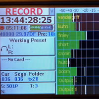 The Fusion screen-easy to read. Sorry, Sound Devices! 
